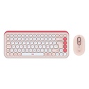 Teclado y Mouse Logitech Pop Icon Combo Membrana Inalámbrico Bluetooth Español 920-013053 - Rosado
