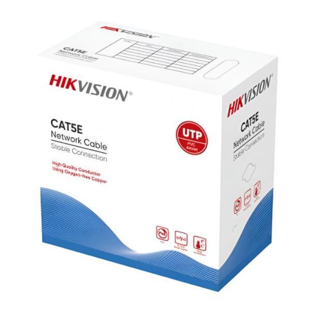 [AC3004] Hikvision Cable U/UTP Cat5e DS-1LN5EUEC0 305 Metros