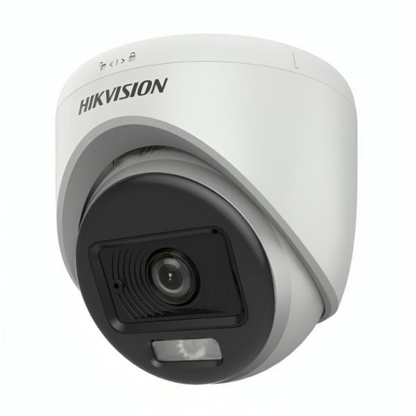 [SG2019] Cámara Turret Hikvision Ds-2ce70kf0t-lpfs(2.8mm)(o-std) 3K Smart Hybrid Light Colorvu Ir y Luz Blanca Hasta 20 M 327800901 - Blanco