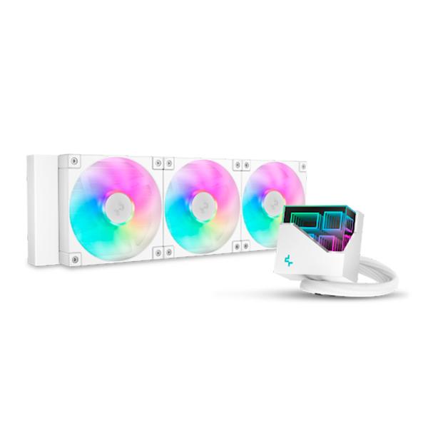 [CP4023] Enfriamiento Liquido RGB Deepcool LT360 Wh Aio 360MM R-LT360-WHAMNC-G-1 - Blanco