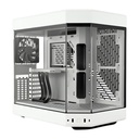 Case Gaming Hyte Y60 Mid Tower Ventiladores 3 de 120MM con Vidrio Frontal, Lateral y Esquina CS-HYTE-Y60-WW - Blanco