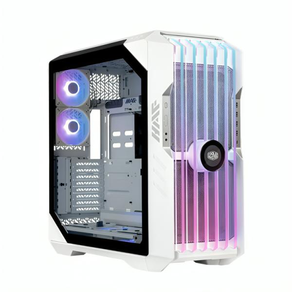 [CP3037] Case Gaming RGB Cooler Master Haf 700 Evo Full Tower 2 Ventiladores de 200MM y 3 de 120MM con Vidrio Lateral y Malla Frontal H700E-WGNN-S00 - Blanco
