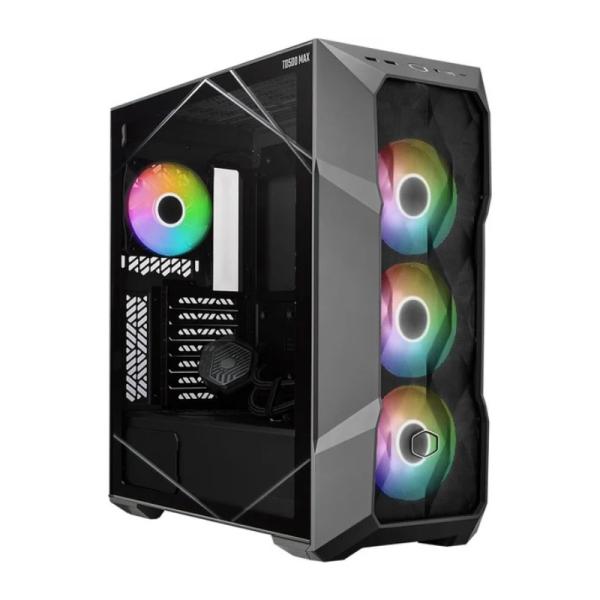 [CP3043] Case Gaming RGB Cooler Master TD500 MAX Mid Tower Ventiladores 4 de 120MM con Fuente de Poder Incluida TD500V2-MGNN85-SL0 - Negro