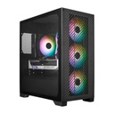 Case Gaming RGB Cooler Master Elite 301 Mini Tower Ventiladores 3 de 120MM con Vidrio Lateral y Malla Frontal E301-KGNN-S00 - Negro