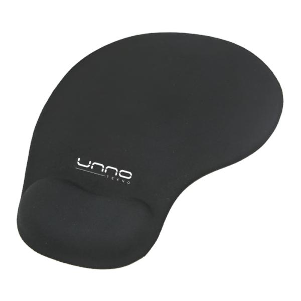 [PF6006] Mouse Pad Unno Tekno MP6001BK 19x23cm Microfibra Ergonómico - Negro