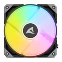 Abanico Gaming RGB Sharkoon Rebel F50 PWM 1x12cm 4044951040155 - Negro