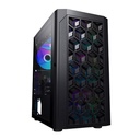 Case Gaming Eagle Warrior Cg06akra001c Mini Tower Sin Ventilación Incluida con Vidrio Lateral y Malla Frontal - Negro