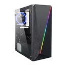 Case Gaming RGB Eagle Warrior Cg05akra001c Mid Tower Sin Ventilación Incluida con Vidrio Lateral y Malla Frontal - Negro