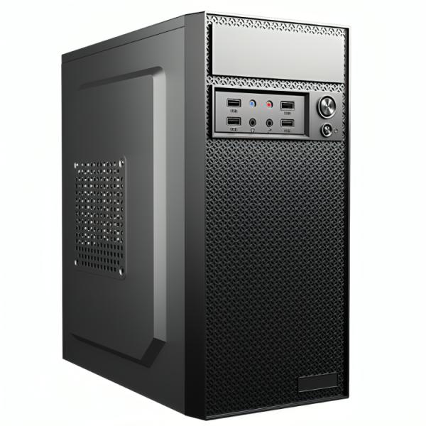 [CP3055] Case Cm24ktra001c Mini Tower Sin Ventilación Incluida con Panel Lateral y con Fuente de Poder 600W - Negro