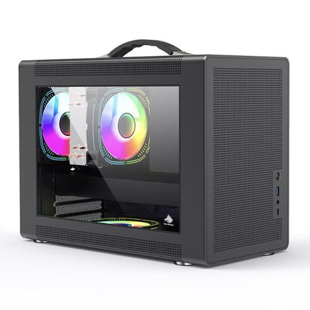 [CP3058] Case Gaming Eagle Warrior Micro Atx Cg10z7ra001c Frontal Mesh Vidrio Temperado