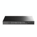 Switch Cudy Gs5024s4 Puertos 24 × Gbe/4 × Sfp+ de 10 G Administrable L3 - Negro