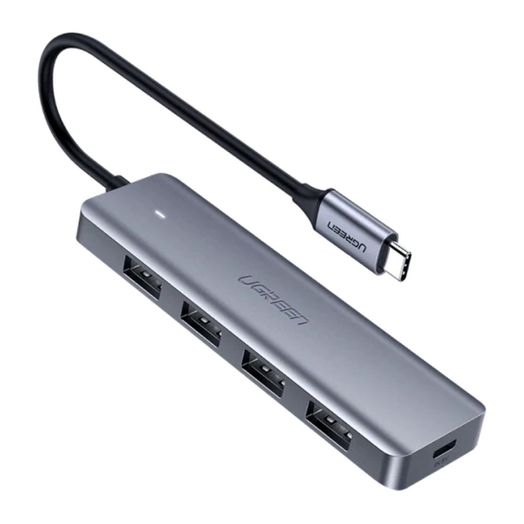 [AC10008] Hub Ugreen CM219 USB-C 4 Puertos USB 3.0 70336 - Gris