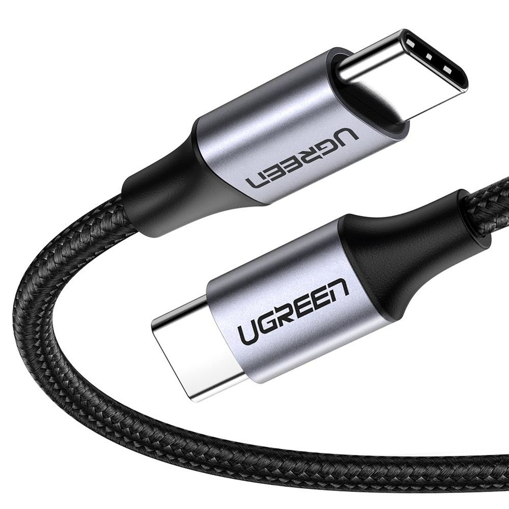 [AC3023] Cable Ugreen US261 USB-C a USB-C 60W 2M 50152 - Gris/negro