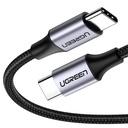 Cable Ugreen US261 USB-C a USB-C 60W 2M 50152 - Gris/negro
