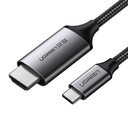 Cable Ugreen MM142 USB-C a HDMI 4K 1.5m 50570 - Negro/gris