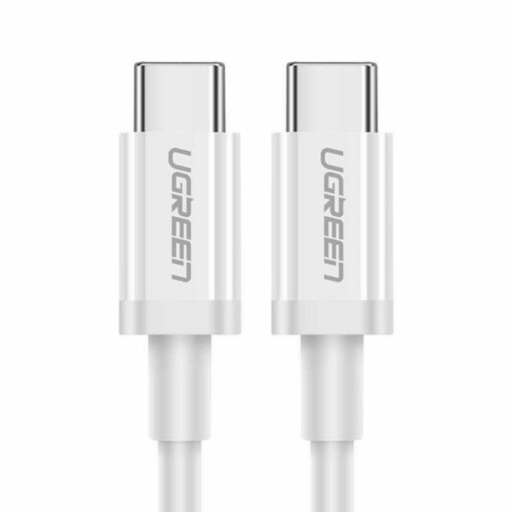 Cable Ugreen US264 USB-C a USB-C 1M 60518 - Blanco