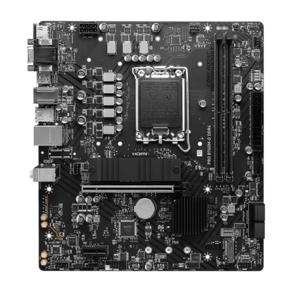 [CP8038] Tarjeta Madre Msi PRO B760M-G LGA1700 M-ATX DDR4 911-7D90-049 - Negro