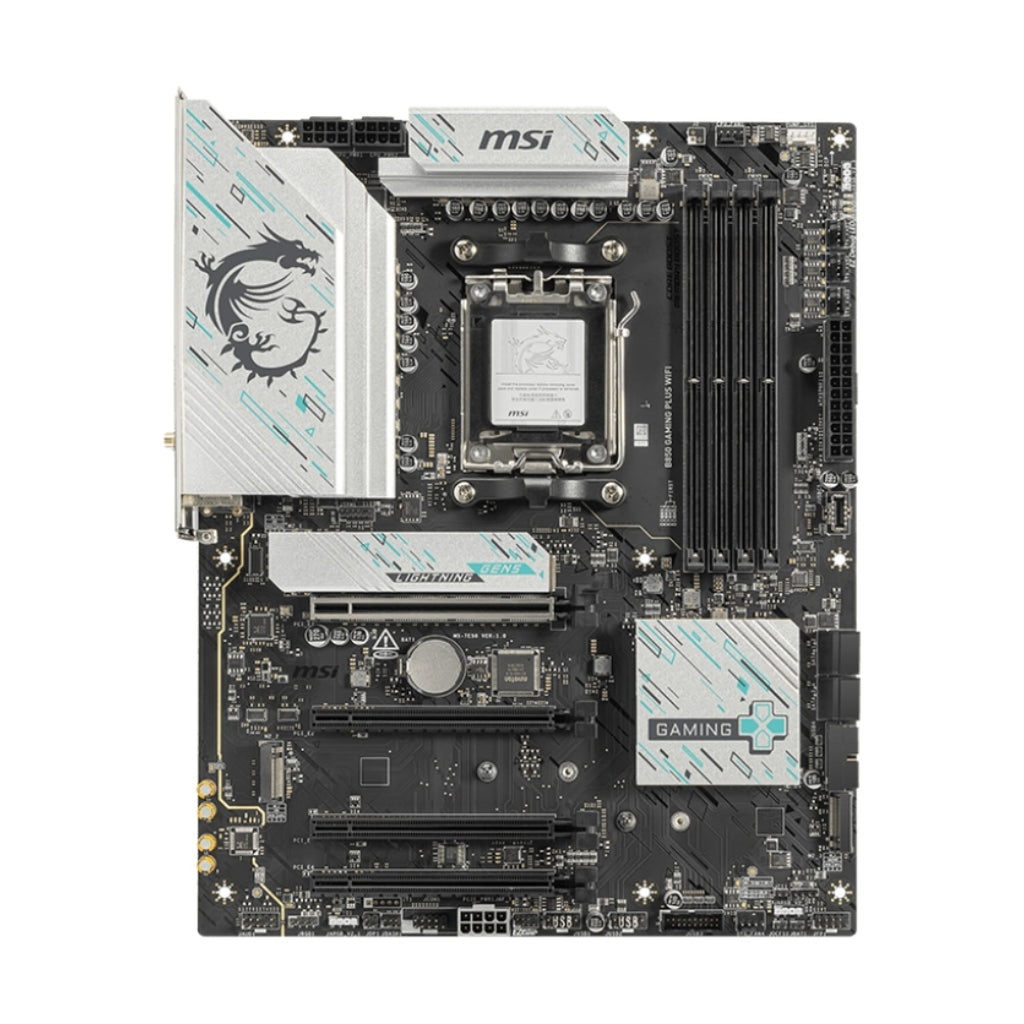 [CP8052] Tarjeta Madre Msi B850 Gaming Plus WIFI AM5 Atx DDR5 911-7E56-001 Negro / Blanco - Negro / Blanco