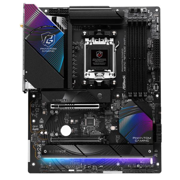 [CP8063] Tarjeta Madre Asrock X870 Riptide WIFI AM5 Atx DDR5 - Negro/morado