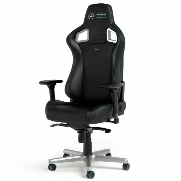 [HO3020] Silla Gaming Noblechairs Epic Edición Mercedes Amg Petronas Cuero Sintético PGW-NB-EGC-001 - Negro