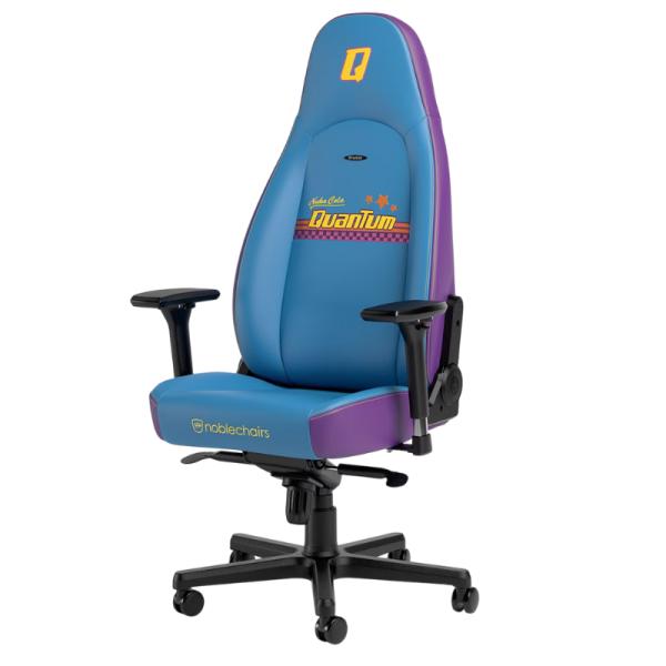 [HO3028] Silla Gaming Noblechairs Icon Edición Fallout NUKA-COLA Quantum Cuero Sintético NBL-ICN-PU-NCQ - Celeste/morado