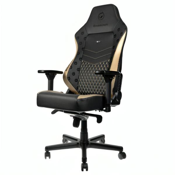 [HO3030] Silla Gaming Noblechairs Hero Edición Dignitas Cuero Sintético NBL-HRO-PU-DTE - Negro/dorado