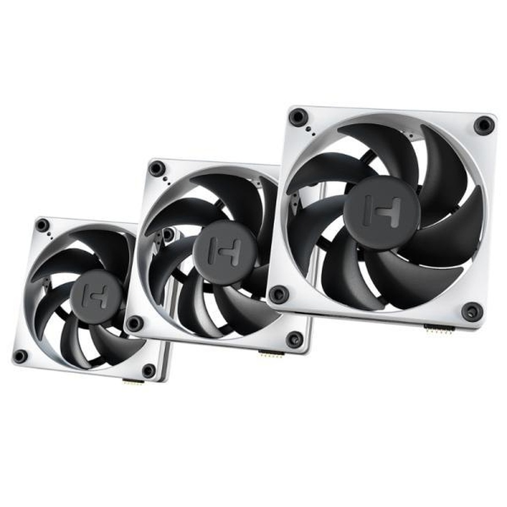 [CP1019] Abanico Hyte Thicc FP12 3x12cm FAN-HYTE-FP12-BW-3 - Negro / Blanco