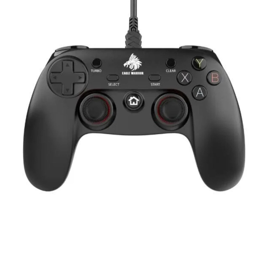 [GM2001] Game Pad Eagle Warrior EG-C1059T Compatible con Android / Pc / PS3 y Xbox Alambrico USB con Xinput - Negro