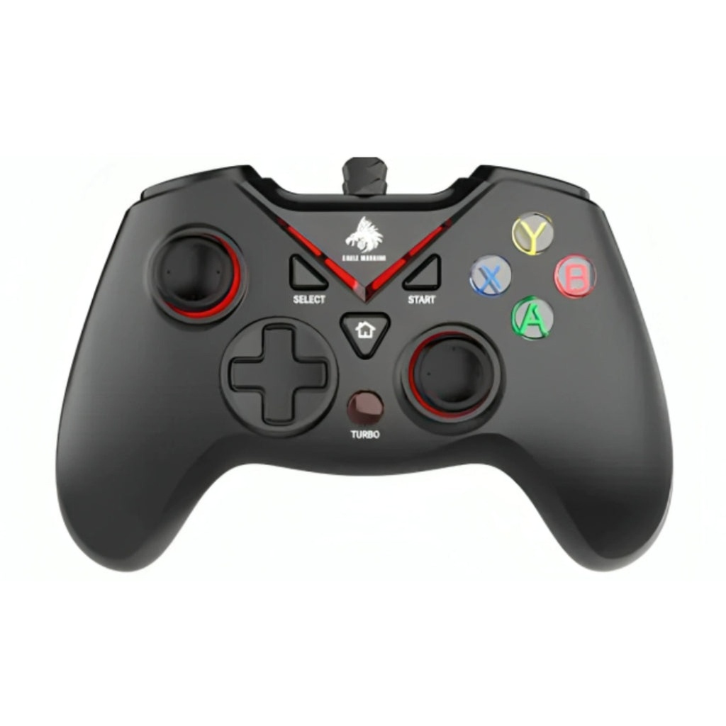[GM2002] Game Pad Eagle Warrior EG-C1070T Compatible con Android / Pc/ PS3 Alambrico USB con Xinput - Negro