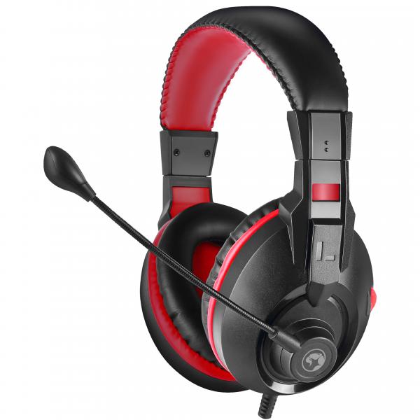[6932391923313] Audifono Marvo Scorpion H8321 Gaming Inalambrico Negro Rojo