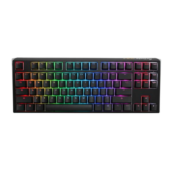 [PF7031] Teclado Gaming RGB Ducky One 3 Tkl Mecanico USB-C Español Switch Rojo Silencioso DKON2187ST-SESPDCLAWSC1 - Negro