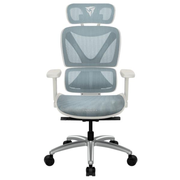 [HO3044] Silla de Oficina Ergonómica THUNDERX3 Xtc Chroma Malla de Cuero Sintético Transpirable Tegc-3073102.b1 - Azul/blanco