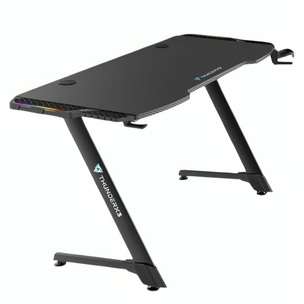 [HO1002] Escritorio Gamer THUNDERX3 ED5 Hex V2 con Soporte para Headset y Portavasos Tegd-5028011.11 - Negro