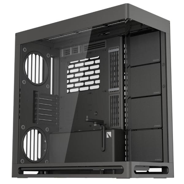 [CP3113] Case Gaming Havn Hs 420 Mid Tower Sin Ventilación Incluida con Vidrio Panorámico Frontal y Lateral HVN-CA-HS420-06 - Negro