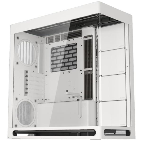 [CP3114] Case Gaming Havn Hs 420 Mid Tower Sin Ventilación Incluida con Vidrio Panorámico Frontal y Lateral HVN-CA-HS420-05 - Blanco