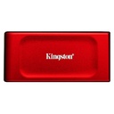 HD Solido Externo 2TB Kingston XS1000R USB 3.2 Gen 2 Tipo C 1050 Mb/s 1000 Mb/s Sxs1000r/2000g - Rojo