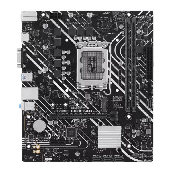 [CP8087] Tarjeta Madre Asus Prime H610M-K LGA1700 MICRO-ATX DDR5 90MB1GA0-M0EAY0 - Negro / Blanco