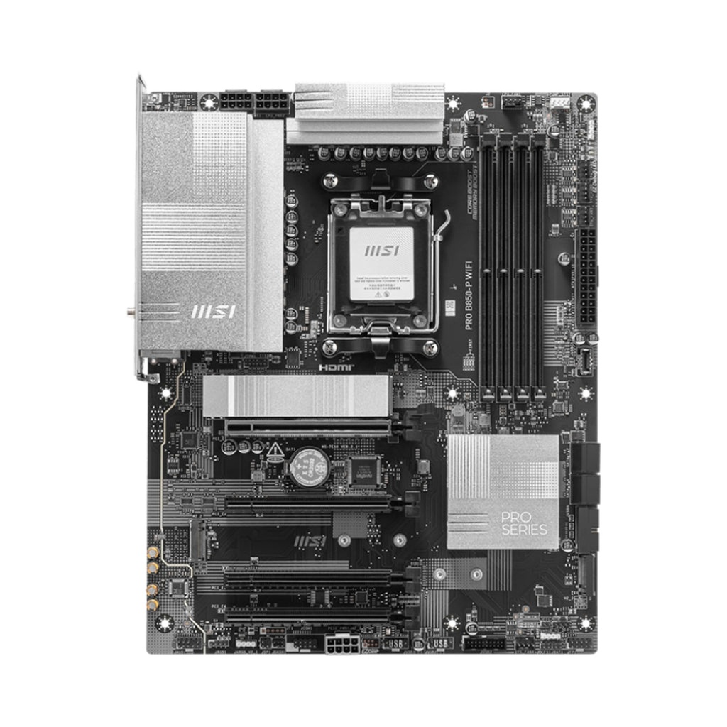 [CP8090] Tarjeta Madre Msi PRO B850-P WIFI AM5 Atx DDR5 911-7E56-002 - Negro / Blanco