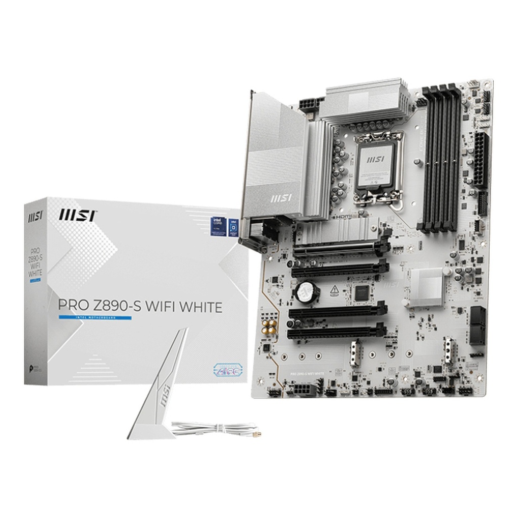 [CP8092] Tarjeta Madre Msi PRO Z890-S WIFI White LGA1851 Atx DDR5 911-7E54-003 - Blanco