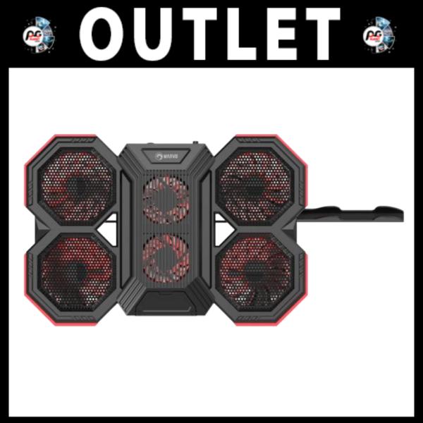 Ventilador Gamer Marvo FN-41 Scorpion Outlet Luz Roja