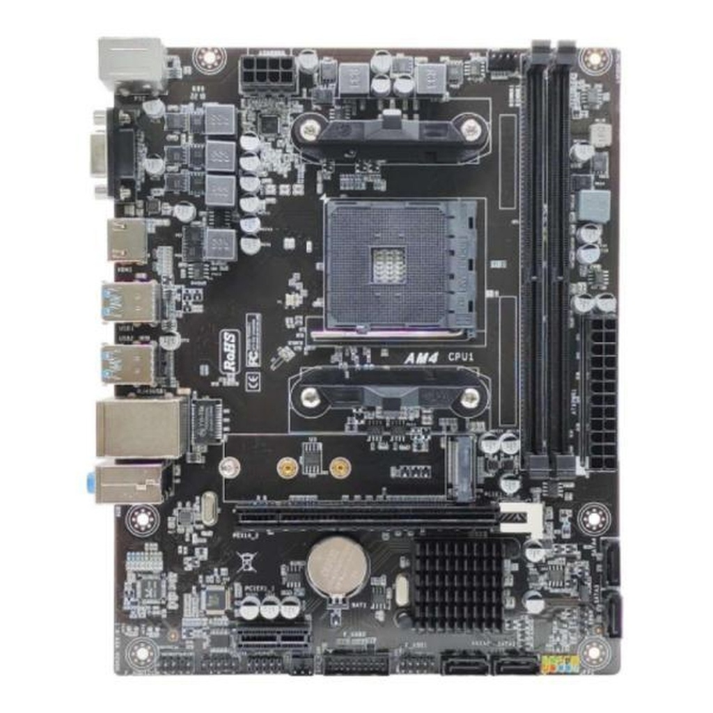 [CP8096] Tarjeta Madre Arktek AK-A520M Eg Vs AM4 MICRO-ATX DDR4 - Negro
