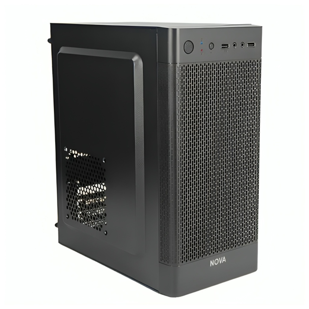 [CP3123] Case Nova Cm05q1ra003c Mini Tower Sin Ventilación Incluida con Fuente de Poder 600W Pe600rnf013c - Negro