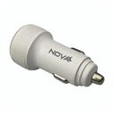 Cargador de Carro Nova Pa036ebc001c 36W 1 Puerto USB-C y 1 Puerto USB-A Carga Rapida - Blanco
