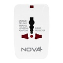 Adaptador Universal Nova FEU001001C para Viajes - Blanco