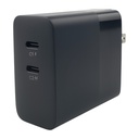 Cargador de Pared Nova Pa046rbu001c 45W 1 Puerto USB-C y 1 Puerto USB-A Carga Rapida - Negro