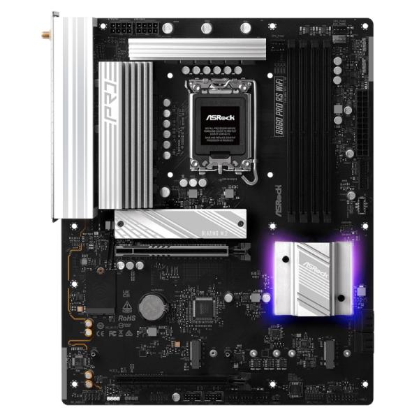 [CP8098] Tarjeta Madre Asrock B860 PRO Rs WIFI LGA1851 Atx DDR5 MB-B860 Prorsw - Negro / Blanco