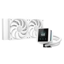 Enfriamiento Liquido RGB Deepcool Mystique 240 Wh Argb Aio 240MM R-LX240-WHDSNMCP-G-1 - Blanco