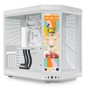 Case Hyte Y70 Touch Infinite Torre Media Vidrio Templado con Pantalla Táctil 14.9" Gen 3 CS-HYTE-Y70TTI-WW - Blanco