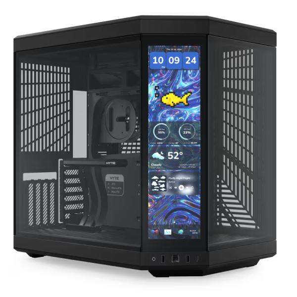 [CP3135] Case Hyte Y70 Touch Infinite Mid Tower Sin Ventilación Incluida con Pantalla Táctil 14.9" Gen 3 CS-HYTE-Y70TTI-BB - Negro