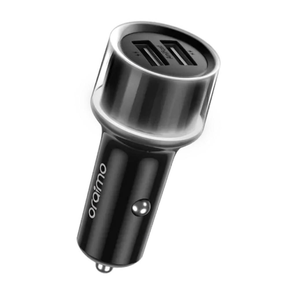 [AC6020] Cargador de Carro Oraimo Highway 15.5w 2 Puertos USB-A OCC-1152D - Negro